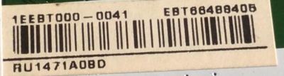 KIT DE TARJETAS PARA TV LG MAIN EBT66488405 / EAX69083603 / FUENTE EAY65769201 / EAX69063801 / PANEL NC750DQG-ABGRD / MODELO 75UN6950ZUD.BUSVLKR - Imagen 3